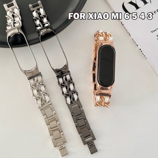 Dây đeo kim loại cho đồng hồ thông minh Xiaomi Mi Band 6 5 4 3 Mi Band 5 6