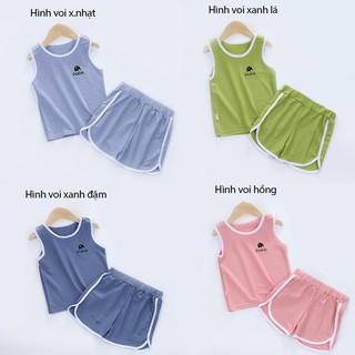 Bộ quần áo ba lỗ cho bé trai bé gái ( từ 1 - 8 tuổi) VEMZKIDS 7 mẫu mới