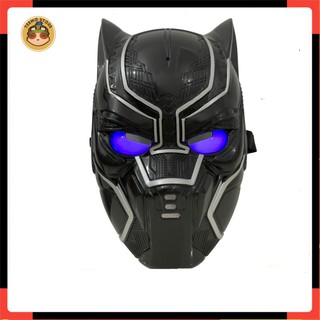 Đồ Chơi Mặt Nạ Báo Đen - Mặt Nạ Black Panther Có Đèn Phát Sáng Xanh, Nhựa Cao Cấp, Siêu Chắc Chắn - Teemostores