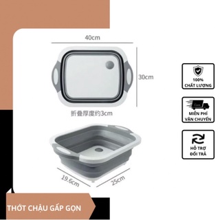 RẺ VÔ ĐỊCHTHỚT KÈM CHẬU GẤP GỌN ĐA NĂNG SIÊU TIỆN , SIÊU SẠCH