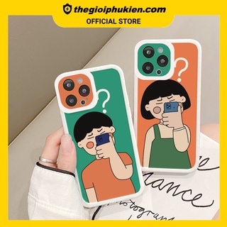 Ốp iphone - Ốp lưng iphone cạnh vuông viền camera WhatWhat dành cho ip 6 đến 14promax - G31