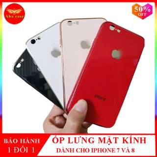 Ốp lưng Iphone 7 - iphone 8 mặt kính sang trọng và cao cấp, ốp điện thoại ip7 ip8 ,