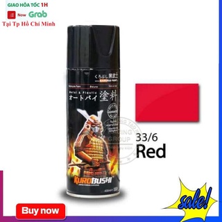 Chai Sơn Xịt Xe Máy Samurai Màu Đỏ 33/6 Chính Hãng