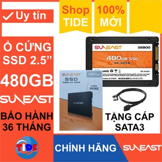 Ổ cứng SSD 2.5” SunEast 480GB nội địa Nhật Bản – CHÍNH HÃNG – Bảo hành 3 năm –Tặng cáp dữ liệu Sata 3.0
