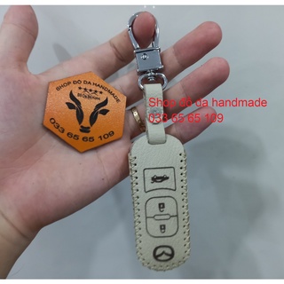 Bao da chìa khóa Mazda 2,3,6, CX5 bằng da thật