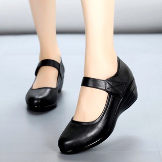 Giày Da Nữ Quai Ngang chất liệu cao cấp ,size chuẩn, Hình shop chụp thật 100%