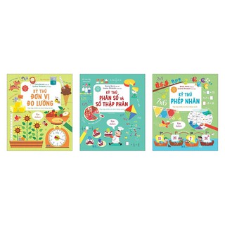 Sách - Combo Toán Tiểu Học Tương Tác: Kỳ Thú Phép Nhân+Phân Số Và Số Thập Phân+Đơn Vị Đo Lường (Bộ 3 Cuốn)