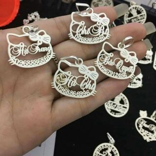 Mặt khắc tên theo yêu cầu bạc ta