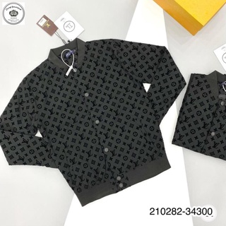 Áo khoác bomber nam Lv hoa nổi Cao Cấp - Áo khoác gió LV cho nam  ảnh thật shop chụp