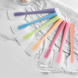 Spatula Màu Đục Nhỏ 21cm - Phới Trộn Bột Làm Bánh Silicon – Cây Vét Bột GB008S