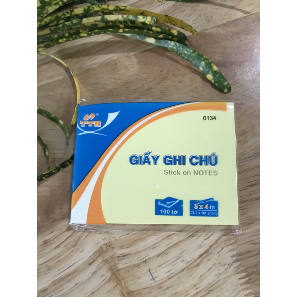Giấy note vàng 3x4 TTH (0134)