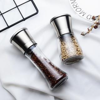 Dụng cụ xay tiêu cầm tay viền Inox 304 vặn vừa tay - cối xay tiêu cầm tay vặn Inox cao cấp LXT01