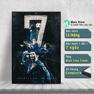 Tranh Cầu Thủ Bóng Đá Cristiano Ronaldo, Chuyên Trang Trí Góc Gaming Và Phòng net