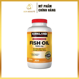 Viên Uống Dầu Cá Kirkland Fish Oil Omega3 1000mg 400 Viên