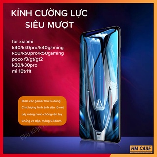 Cường Lực MONQIQI Redmi K50 / Redmi K40 / K40 Gaming / Mi 10T / K30 / K30 Pro / Poco X2, Full màn hình