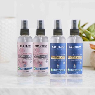 Xịt khử khuẩn Nano Bạc Mas Clean - chai 100ml