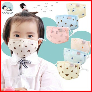 Khẩu trang xô 5 lớp cho bé sơ sinh - 5 tuổi /có dây điều chỉnh