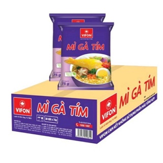 Thùng 30 gói mì gà tím VIFON 75g