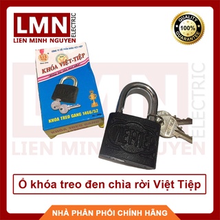 Ổ khóa treo đen chìa rời Việt Tiệp, hàng chính hãng, chất lượng cao