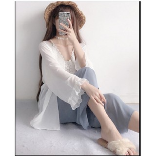 Áo Cardigan chống nắng nữ tính đi biển, dạo phố.