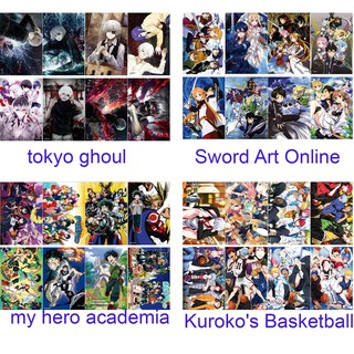 Poster A3 hoạt hình anime YOUR NAME, ONE PIECE, GINTAMA tokyo ghoul, my hero academia, dragon ball, honkai impact 3...