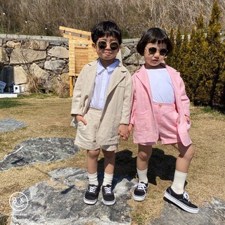 Bộ Vest Hè LINEN Cao Cấp Cho Bé Trai Và Bé Gái