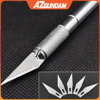 Dao Cắt, Dao Khắc Mô Hình Hợp Kim Nhôm Easy Grip 8 Lưỡi