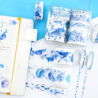 Set 8 cuộn băng dính trang trí washi tape