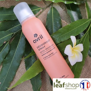 Xịt khử mùi hữu cơ Avril 150ml
