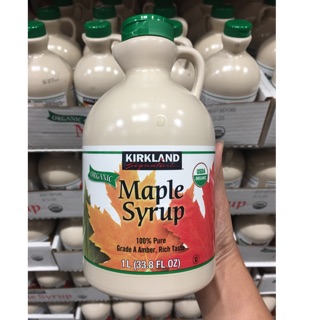 Si rô lá phong hữu cơ Kirkland (1 lít)