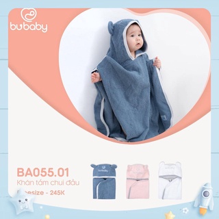 [BU] Khăn Tắm Chui Đầu Bu Baby , Khăn Tắm Bé Trai Bé Gái