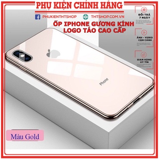 Ốp Lưng IPHONE Kính Cường Lực Logo Táo IPHONE 6 Đến IP 11 HÀNG CAO CẤP.