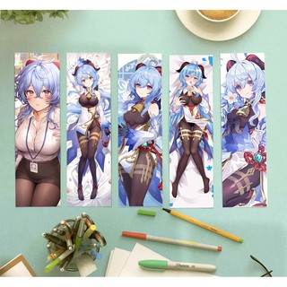 Đánh dấu trang ganyu genshin impact Book Mark-Kẹp sách ganyu genshin impact ( 1set 5 cái)