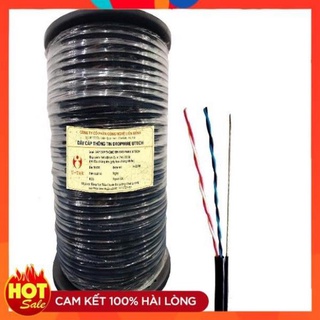 Dây Mạng Ngoài Trời Bấm Sẵn 2 Đầu Dài 100M TEASUNG Có Cáp Chịu Lực Chât Lượng