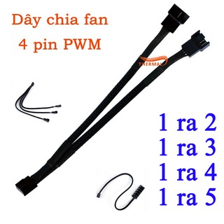 Dây chia fan 4pin các loại - Mở rộng chân cắm quạt fan case, dây bọc lưới