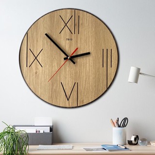 Đồng Hồ Gỗ Treo Tường Decor Vintage Tối Giản SB042 bản cao cấp