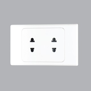 Ổ căm đôi-Ổ cắm 2 lổ âm tường MPE