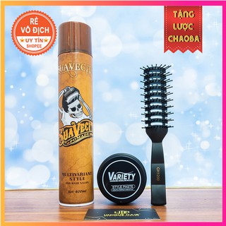 [ Chính Hãng Store ] Combo Sáp Vuốt Tóc Variety + Gôm Suavecito  + Tặng lược