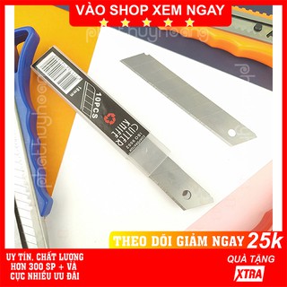 combo 10 lưỡi dao rọc giấy✅ FREESHIP  Có video thật combo 10 lưỡi dao rọc giấy loại tốt 18mm / 9mm - Phát Huy Hoàng