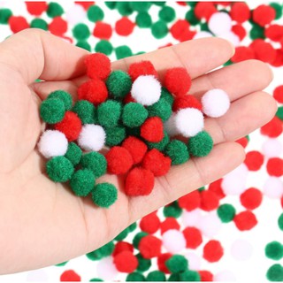 Quả cầu bông pompom size 8mm túi 300 quả