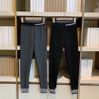 Quần legging lót lông cạp chữ Cổ kẻ năng động