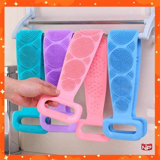 ✨TIỆN NGHI✨ Dây cọ lưng - chà lưng - dây tắm 2 mặt silicon