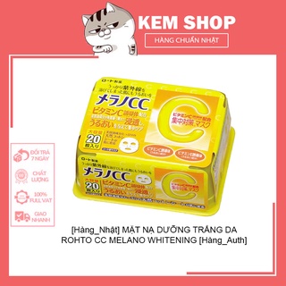 [Hàng_Nhật] MẶT NẠ DƯỠNG TRẮNG DA ROHTO CC MELANO WHITENING [Hàng_Auth]