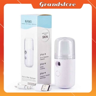 Máy xịt khoáng phun sương tinh dầu nano mini cầm tay cấp giữ ẩm kiềm dầu dưỡng da, xông hơi, rửa mặt, trang điểm make up