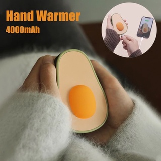 Máy sưởi ấm tay kiêm sạc dự phòng hình quả bơ 4000mAh.