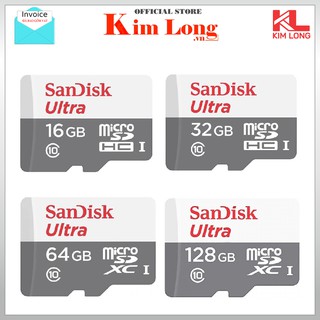 Thẻ nhớ Micro SD SanDisk 16GB 32GB 64GB 128GB A1 Ultra C10 - HÀNG CHÍNH HÃNG