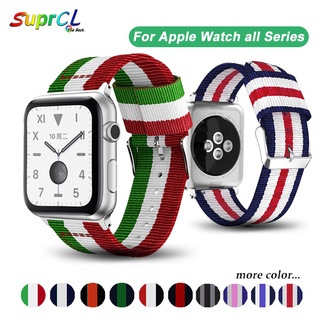 Dây đeo đồng hồ thông minh vải canvas cho Apple Watch 5 4 44mm/ 42mm iWatch 3 40mm/ 38mm