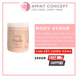 BODY SCRUB - TẨY TẾ BÀO CHẾT TINH DẦU VỎ CAM x HẠT ĐÀO XAY NHUYỄN