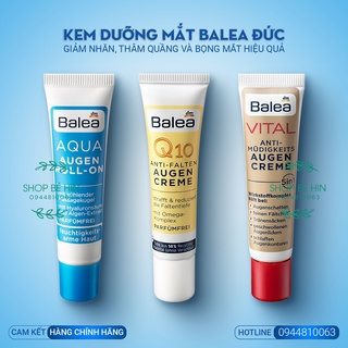 Kem dưỡng mắt BALEA dưỡng ẩm chuyên sâu, giảm nếp nhăn, giảm thâm quầng và bọng mắt hiệu quả, Hàng Đức chính hãng