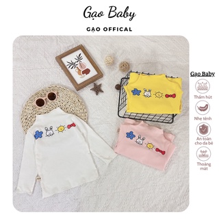 Áo phông giữ nhiệt cao cổ dài tay cho bé từ 8-22kg